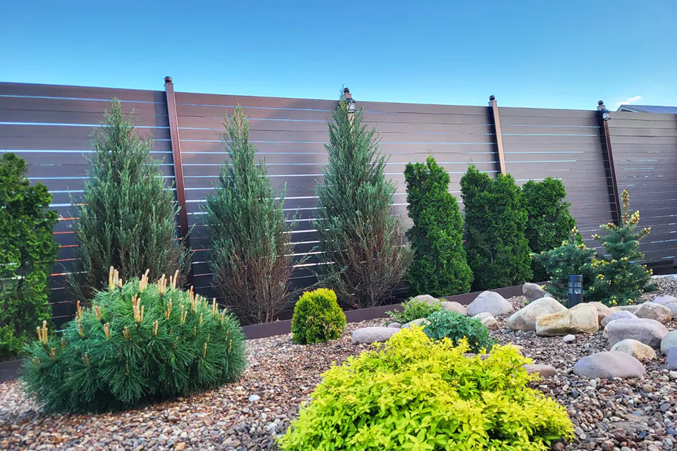 Забор горизонтальный из ДПК